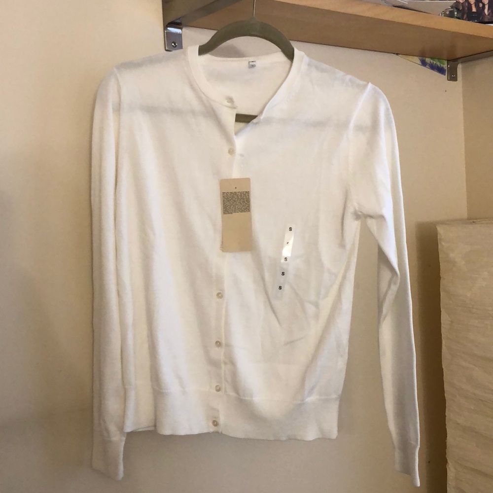 White Muji Cardigan